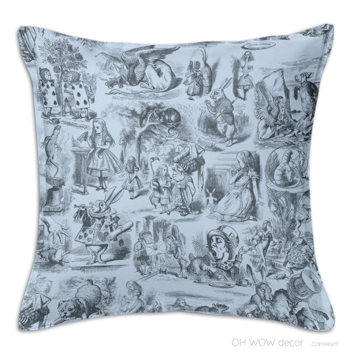 Alice in Wonderland, Scatter Cushion Covers, Home Decor, oh wow decor