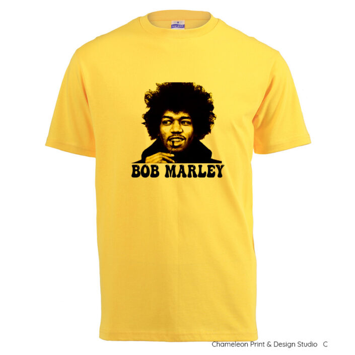 Bob Marley Jimi Hendrix T-Shirts SS Y